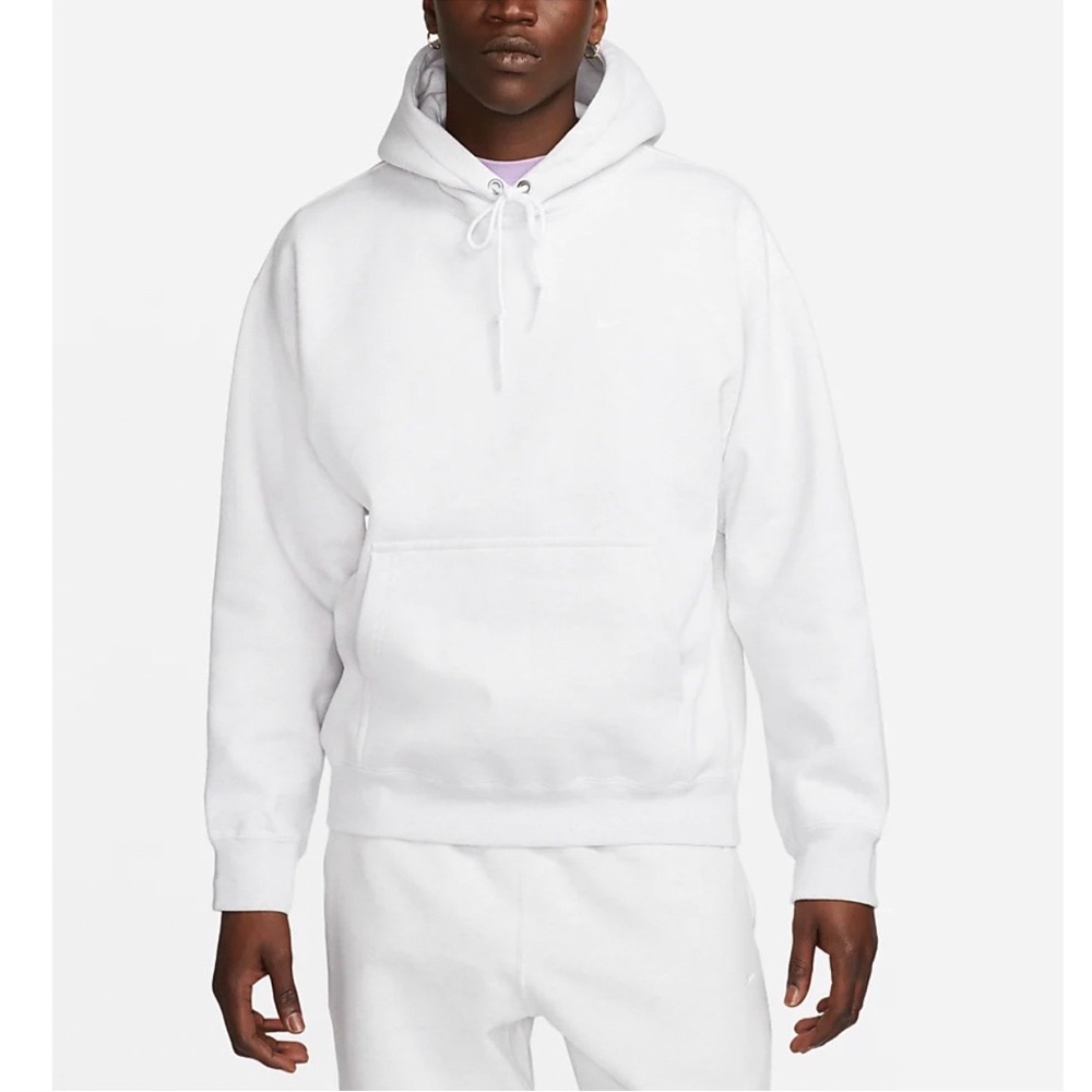 New Nike Solo Swoosh Heavyweight Fleece Hoodie Men’s Size L-Tall DX1355-051